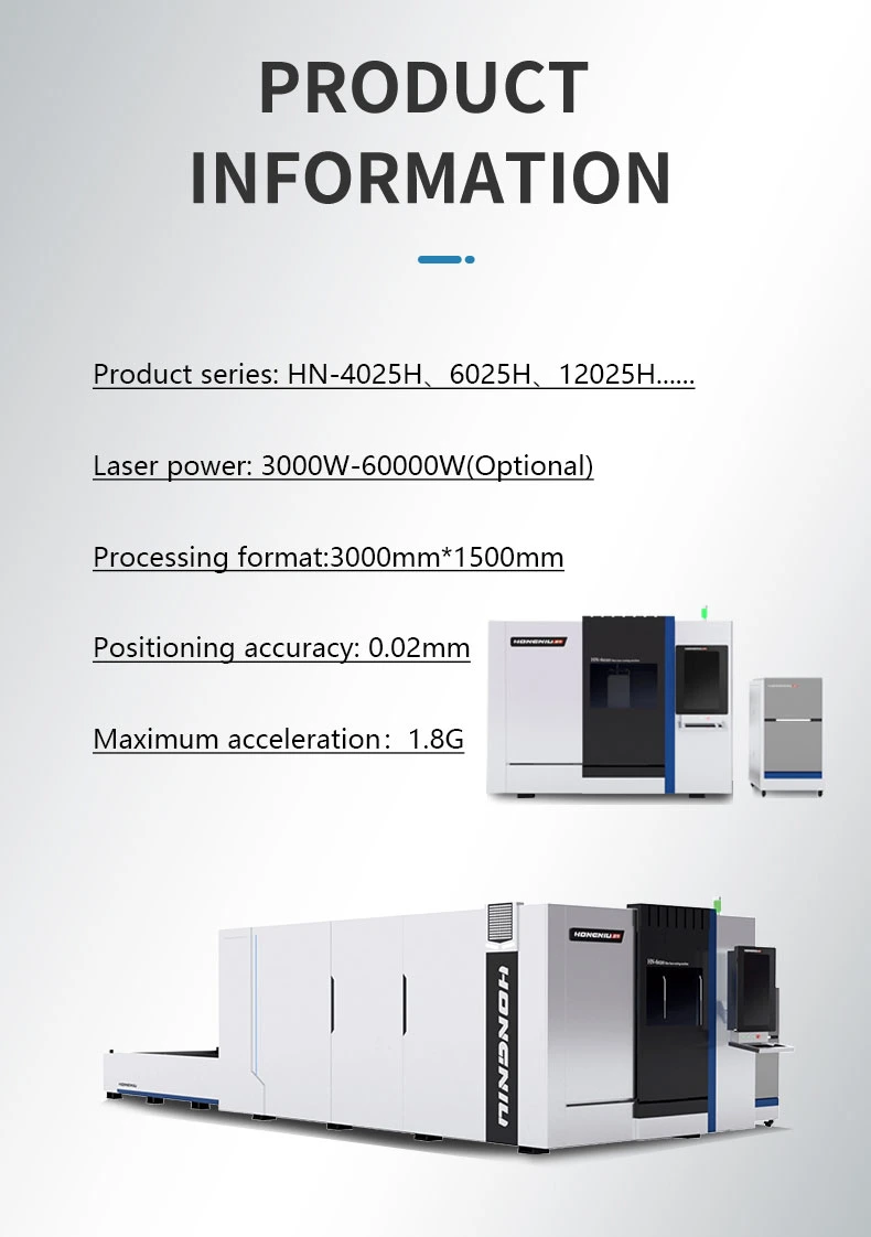 High Power Thick Metal Sheet Fiber Laser Cuttting machine Price