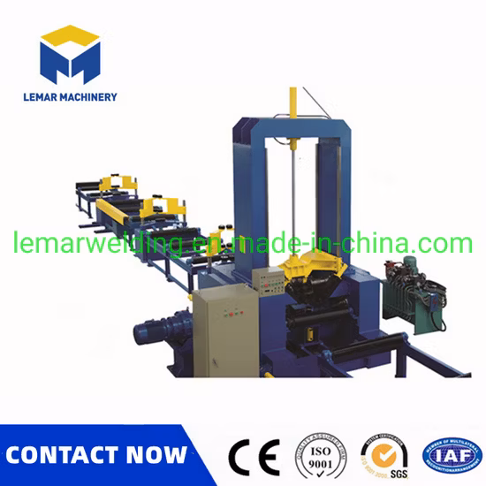 H빔용 점용접기를 이용한 자동조립기계