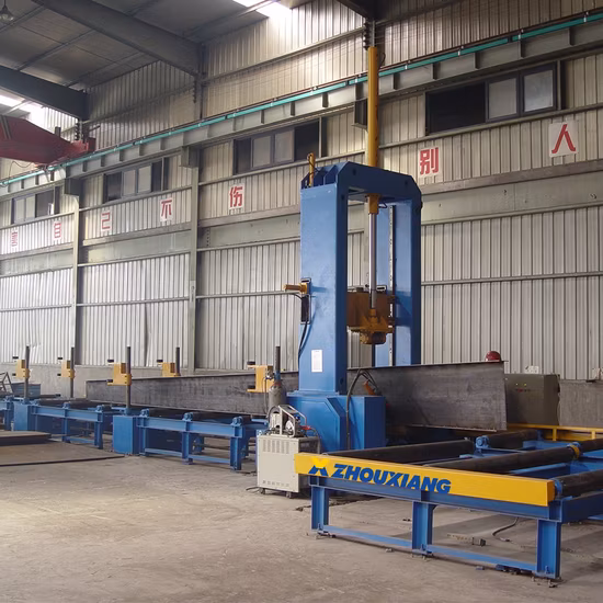 헤비듀티 플랜지 두께 최대 80mm H 빔 조립 기계